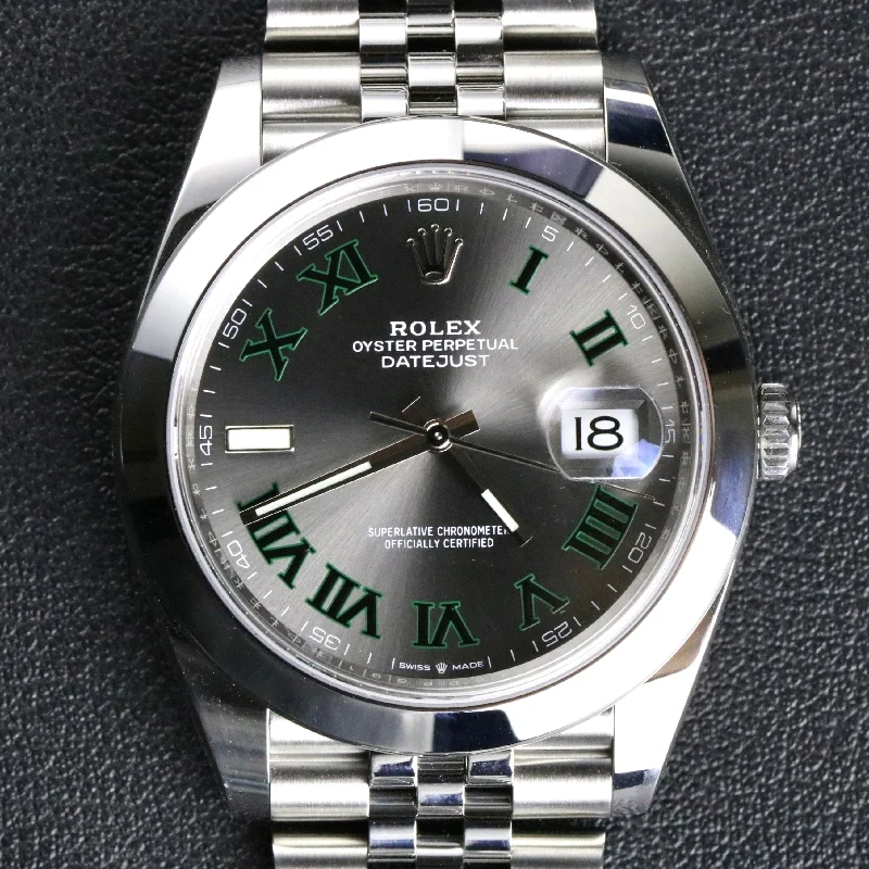 2022 Rolex 126300 Datejust 41mm Jubilee Wimbledon Dial