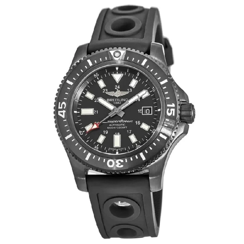 Breitling Men's M1739313-BE92-227S Superocean Black Rubber Watch