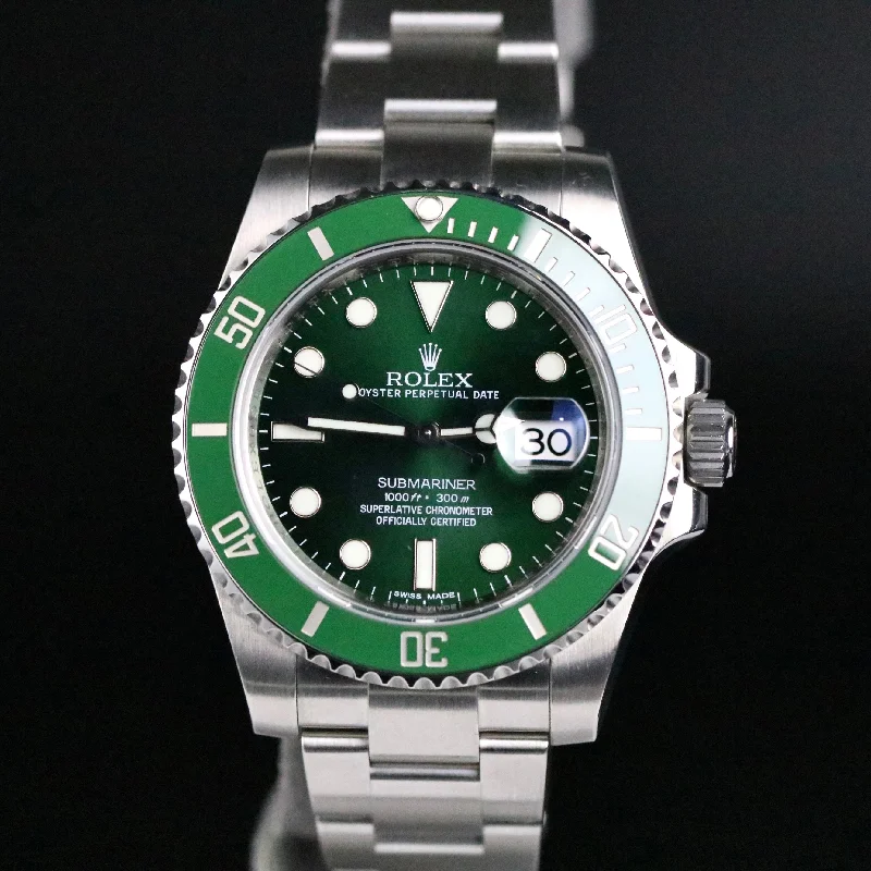 2009 Rolex 116610LV Green Submariner "Hulk" with Box