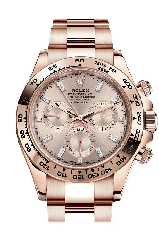 Rolex Cosmograph Daytona Rose Gold Sundust Diamond set Dial Bracelet 116505