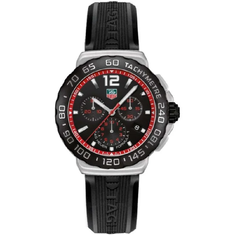 Tag Heuer Men's CAU1116.FT6024 Formula 1 Chronograph Black Rubber Watch