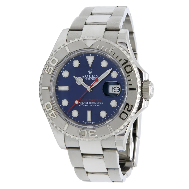 Rolex Yacht-Master Platinum Bezel 116622 Blue Dial Automatic Men's Watch