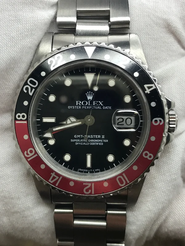 Rolex GMT Master II Coke 16710 Black Dial Automatic Men's Watch