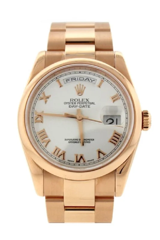 Rolex Day-Date 36 18 ct Everose Gold Watch 118205