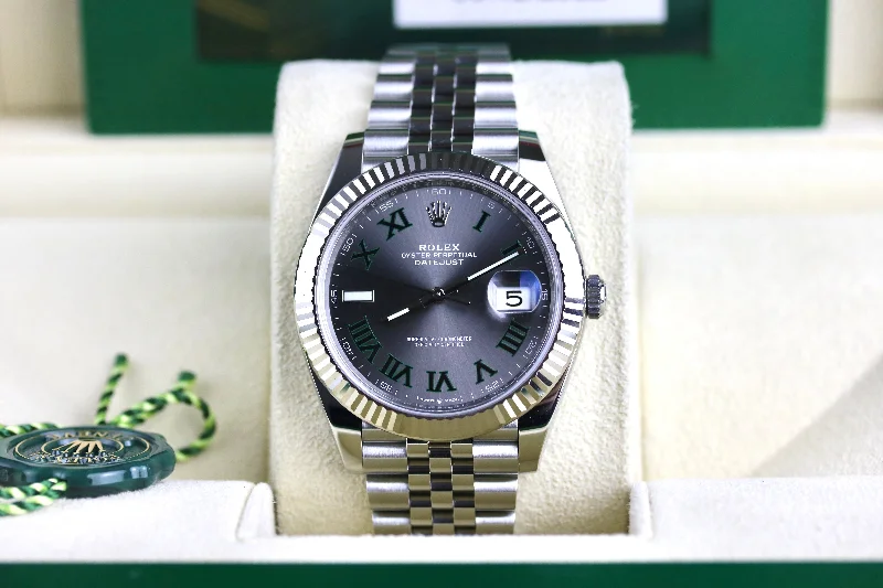 2022 Rolex 126334 Datejust 41mm Wimbledon with Box & Papers