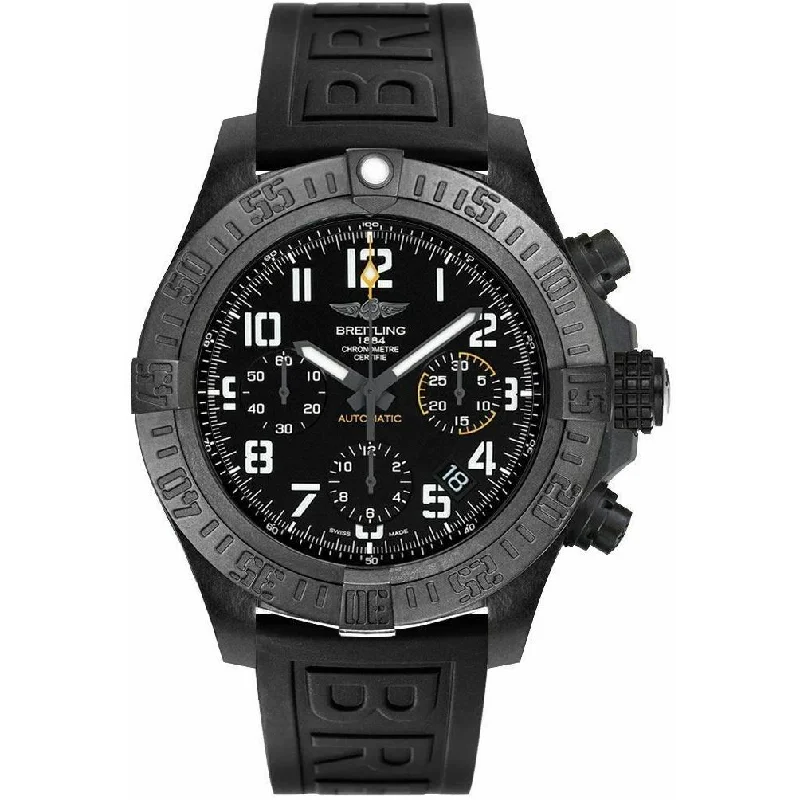 Breitling Men's XB0180E4-BF31-153S Avenger Hurricane Chronograph Black Rubber Watch