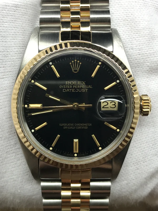 Rolex Datejust 36mm 16013 Black Dial Automatic Watch