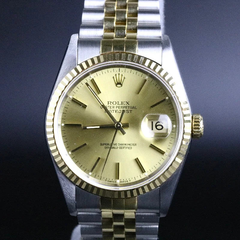 UNPOLISHED 1994 Rolex 16233 Datejust 36mm with Box & Papers