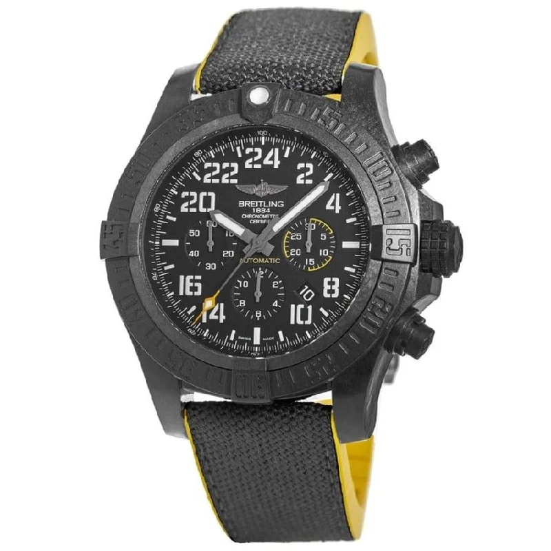 Breitling Men's XB1210E4-BE89-257S Avenger Hurricane Chronograph Black Rubber Watch