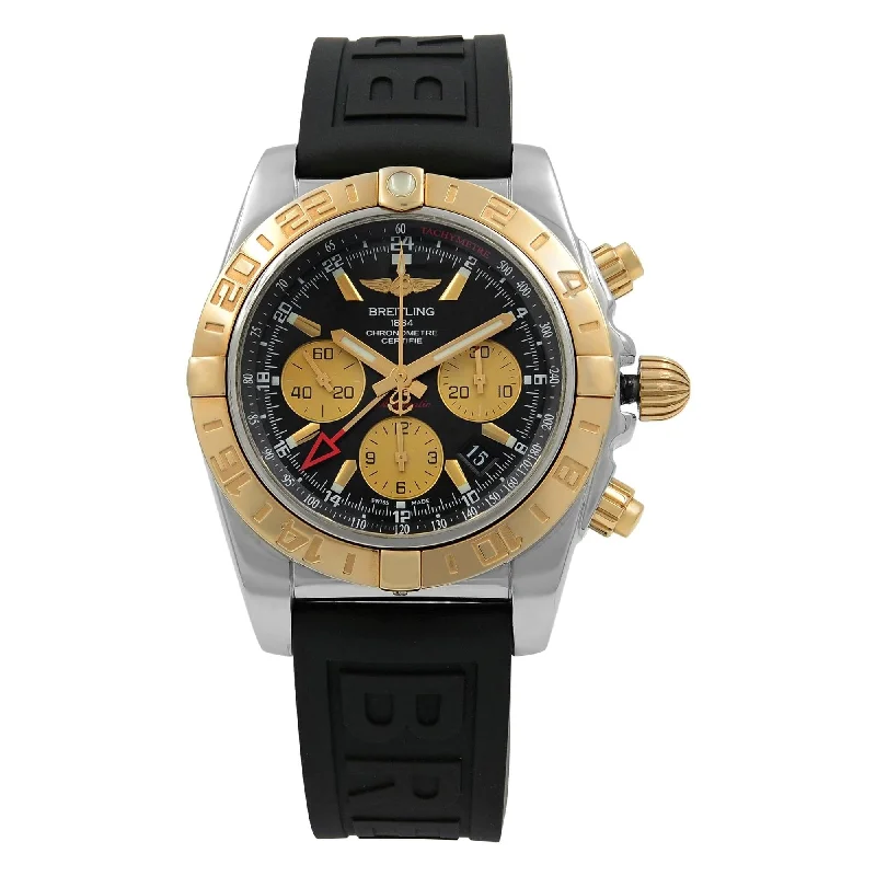 Breitling Men's CB042012-BB86-153S Chronomat 44 GMT Chronograph Black Rubber Diver Pro III Watch