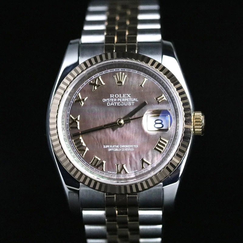 2005 Rolex 116231 Datejust 36mm Factory MOP Dial with RSC