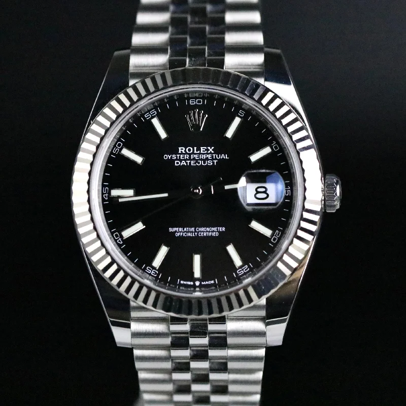 2022 Rolex 126334 Datejust 41mm Black Dial with Box & Papers