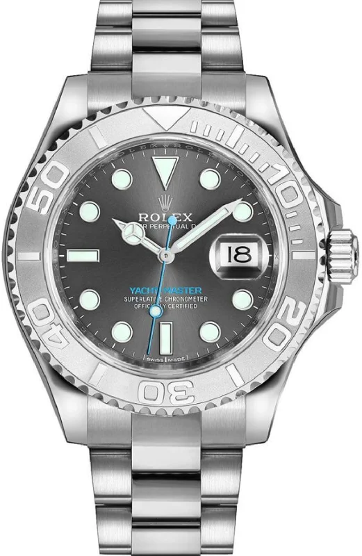 Replica Watch Rolex Yacht-Master 40 Rhodium Dial Steel / Platinum Clone Quality