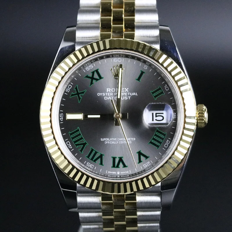 2022 Rolex 126333 Datejust 41mm Wimbledon Dial with Box & Card