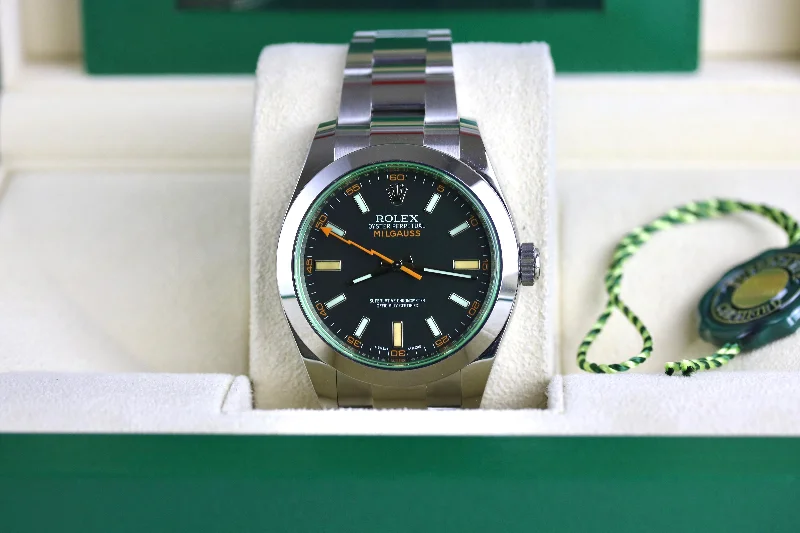 UNWORN 2020 ROLEX 116400GV Milgauss Black Dial with Box & Papers