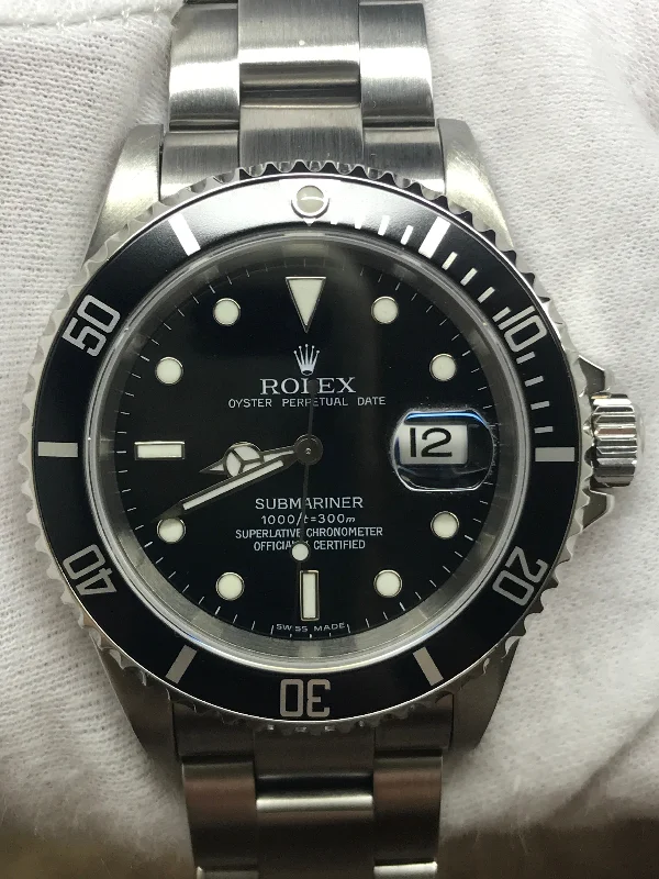 Rolex Submariner Date SEL 16610 Black Dial Automatic Men's Watch