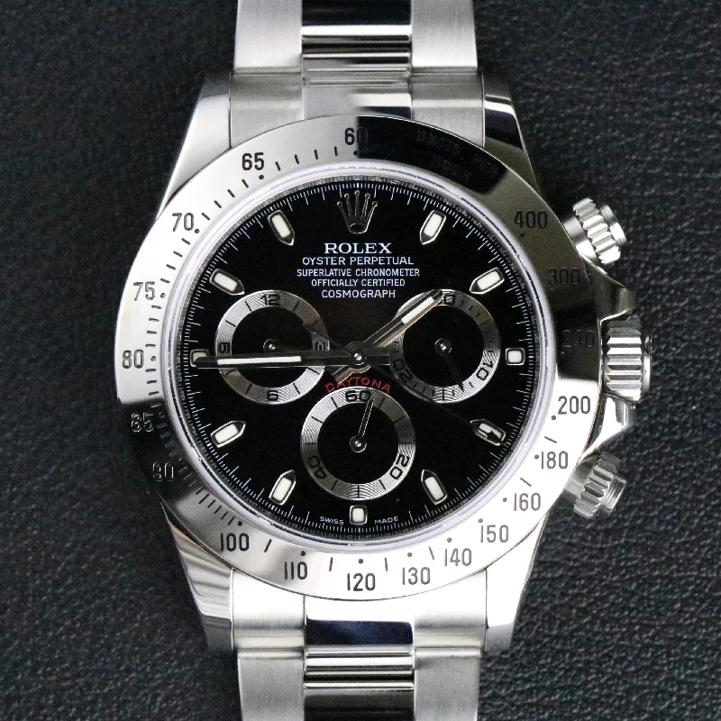 Rolex 116520 Stianless Steel Daytona Black Dial