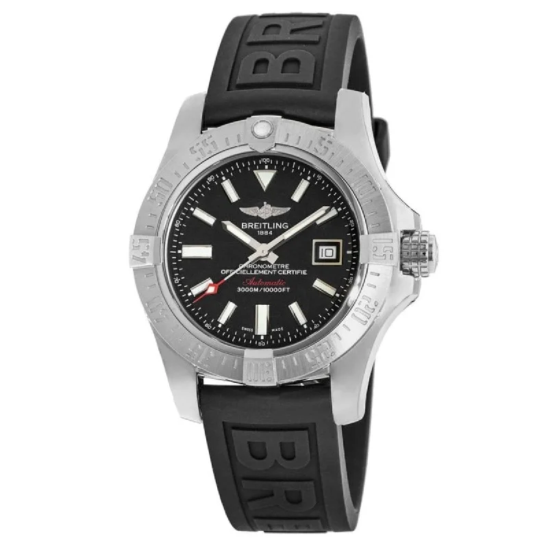 Breitling Men's A1733110-BC30-152S Avenger II Seawolf Black Rubber Diver Pro III Watch