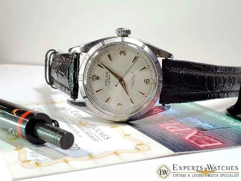 Serviced 1954 Vintage Rolex Oyster Perpetual Chronometer Cal 1030 watch Ref 6581