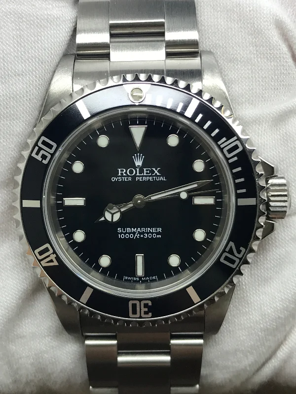 Rolex No Date Submariner SEL 14060 Black Dial Automatic Men's Watch