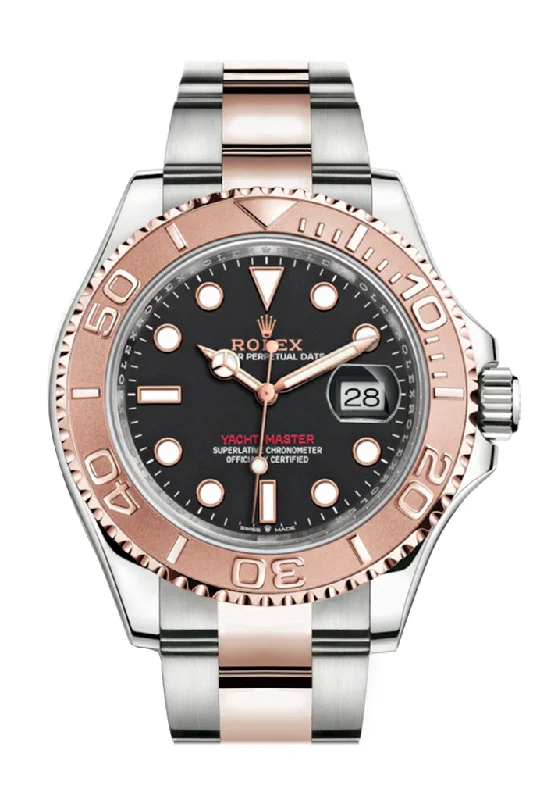 Rolex Yacht-Master 40 Black Dial Automatic Men's Steel and 18K Everose Gold Oyster Watch 126621