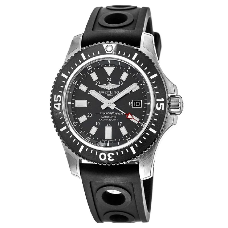 Breitling Men's Y1739310-BF45-227S Superocean 44 Special  Black Rubber Watch