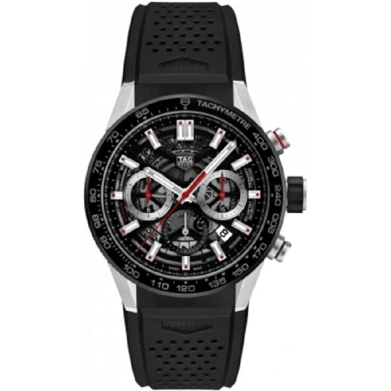 Tag Heuer Men's CBG2010.FT6143 Carrera Black Rubber Watch