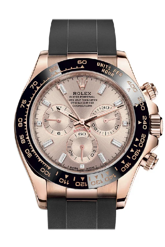 Rolex Cosmograph Daytona Rose Gold Sundust Diamond set Dial Oysterflex 116515LN