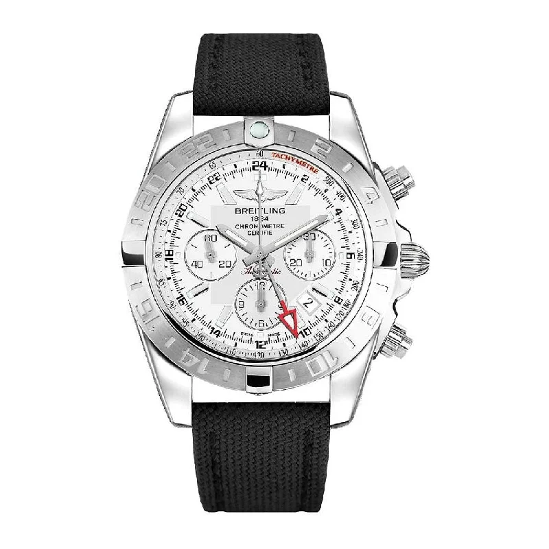 Breitling Men's AB042011-G745-101W Chronomat 44 GMT Chronograph Black Canvas Watch