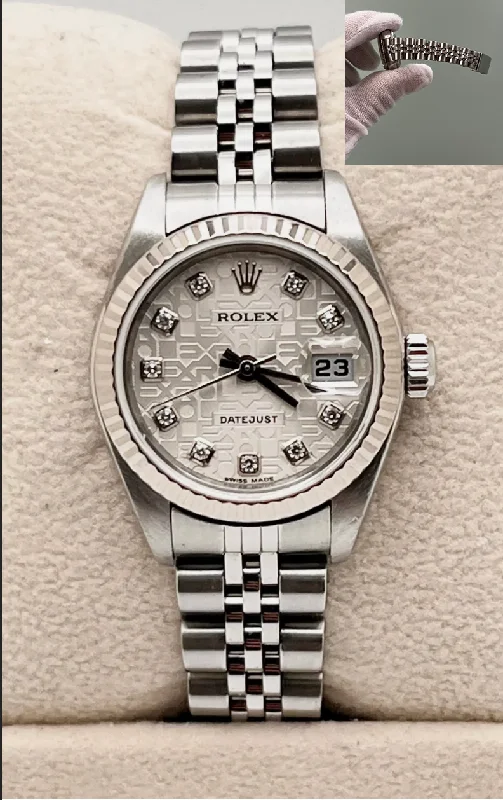 Rolex Datejust Ladies 79174 Factory Jubilee Diamond Dial Steel 18K Gold 2004