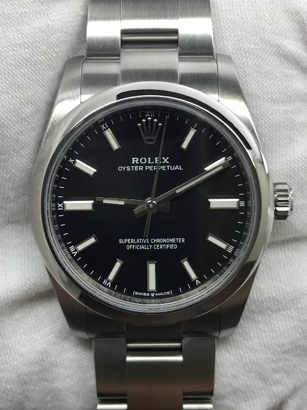 Rolex Oyster Perpetual 34mm 124200 Black Dial Automatic Watch