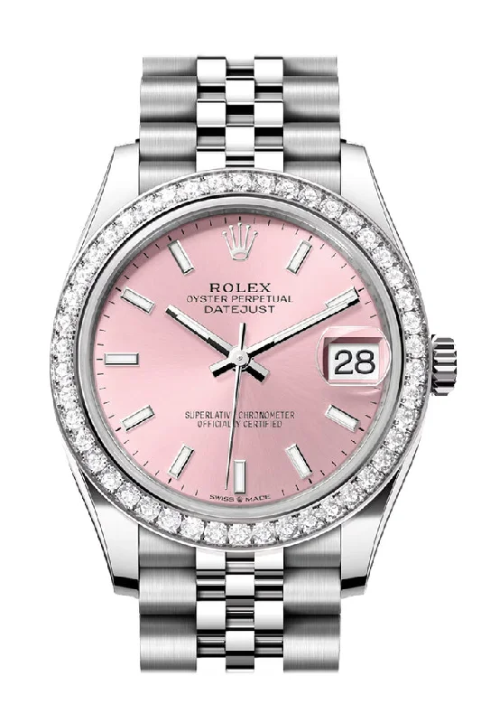 Rolex Datejust 31 Pink Dial Jubilee Ladies Watch 278384RBR 278384RBR-0018