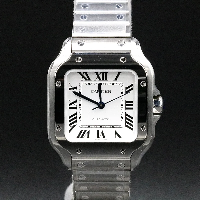 Unworn 2022 Cartier 35.1mm Santos WSSA0029 with Box & Papers