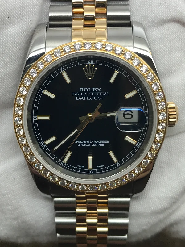 Rolex Datejust 36mm 116233 Black Dial Automatic Watch