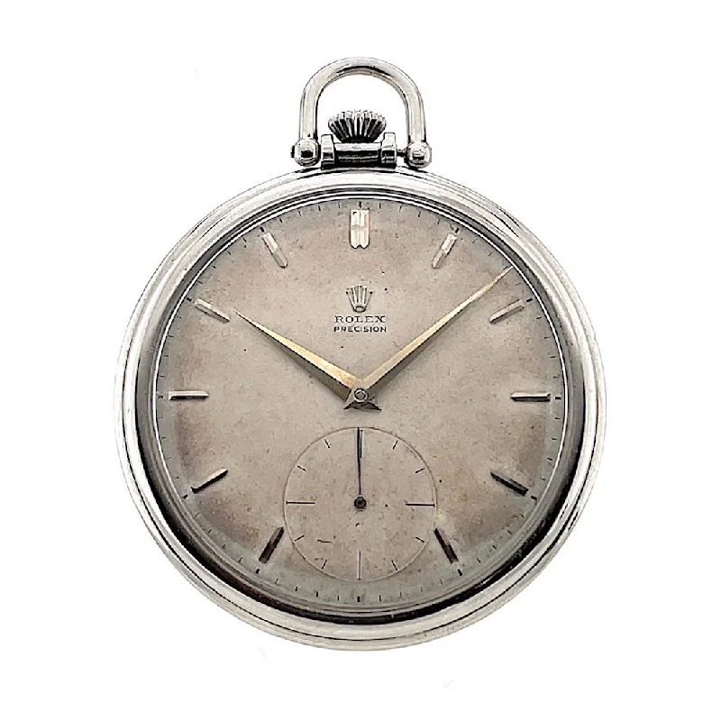 Rolex, Open-Face Pocket Watch Steel, Ref. 3400