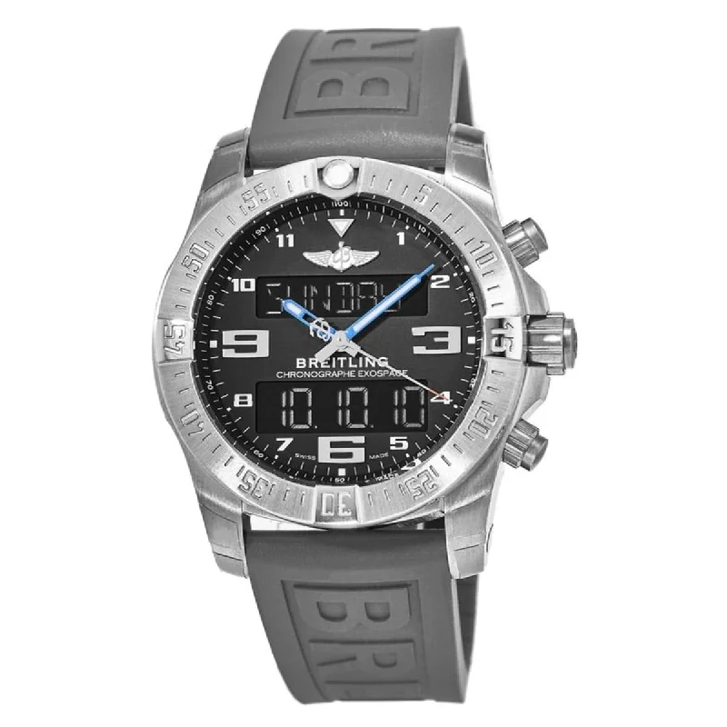 Breitling Men's EB5510H2-BE79-245S Exospace  Grey Rubber Watch