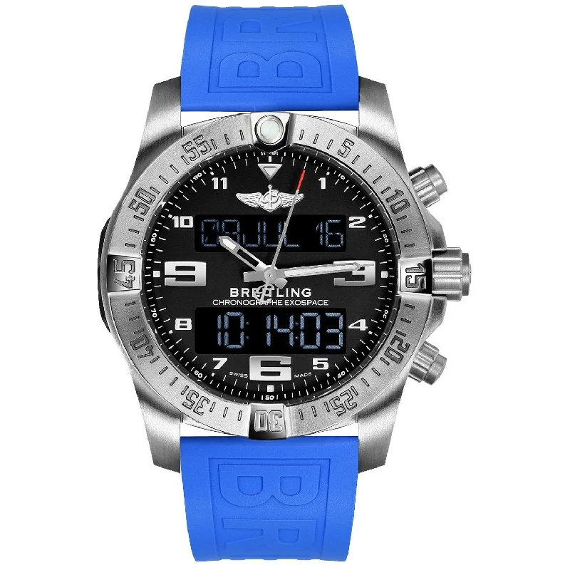 Breitling Men's EB5510H1-BE79-235S Exospace  Blue Rubber Watch