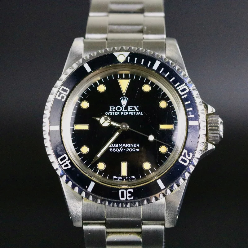 1987 Rolex 5513 Vintage No-Date Submariner Serviced Hands & Bezel with RSC