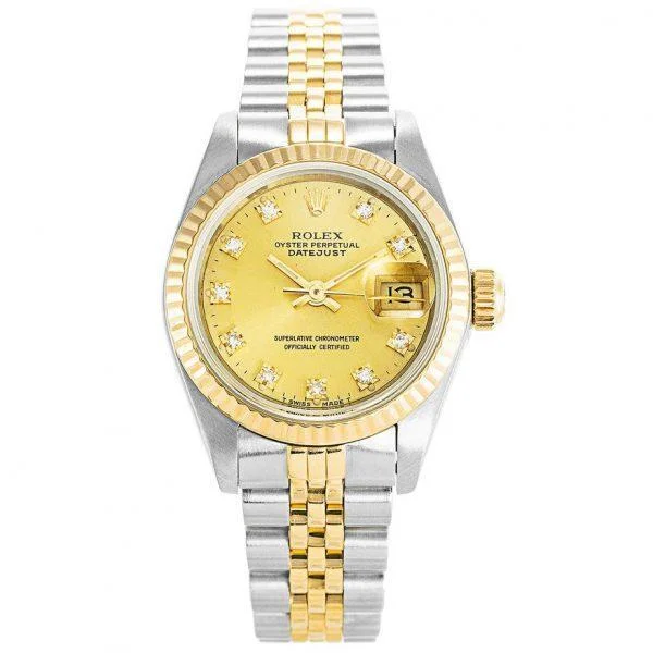 Replica Rolex Datejust Gold and Diamonds Ladies 69173