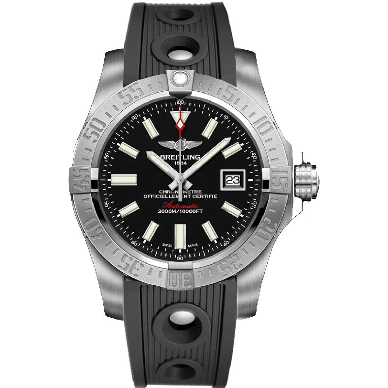 Breitling Men's A1733110-BC30-200S Avenger II Seawolf Black Rubber Watch