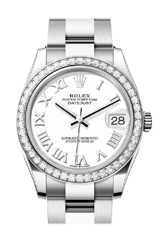 Rolex Datejust 31 White Roman Dial Ladies Watch 278384RBR 278384RBR-0013