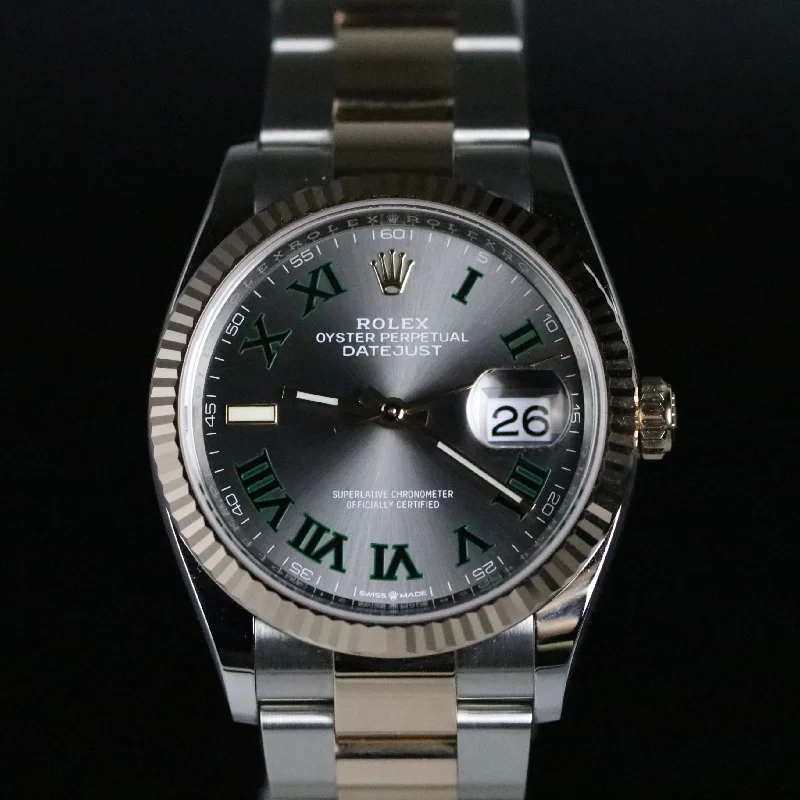 MINT 2023 Rolex 126231 Datejust 36mm Wimbledon Dial with Box & Papers