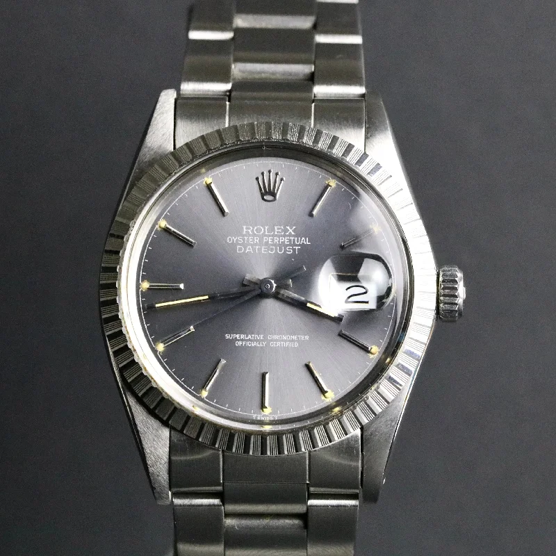 1985 Rolex 16030 Datejust 36mm Grey Dial