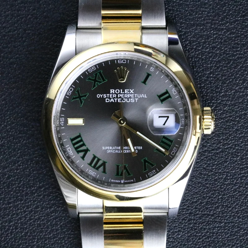 2021 Rolex 126203 36mm Datejust Wimbledon Dial