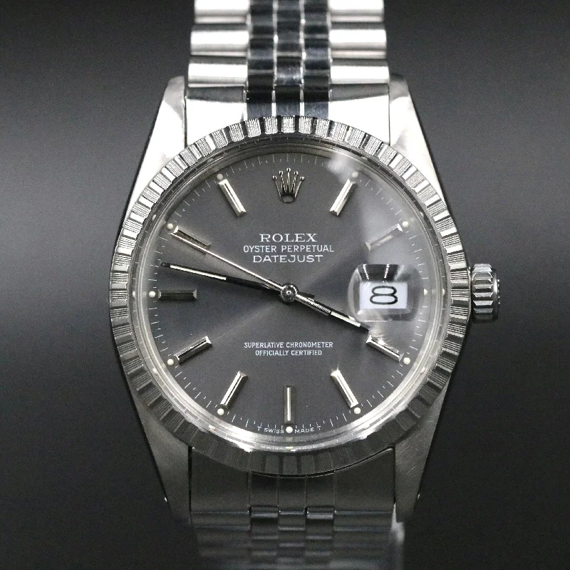 1986 Rolex 16030 Datejust 36mm Grey Dial