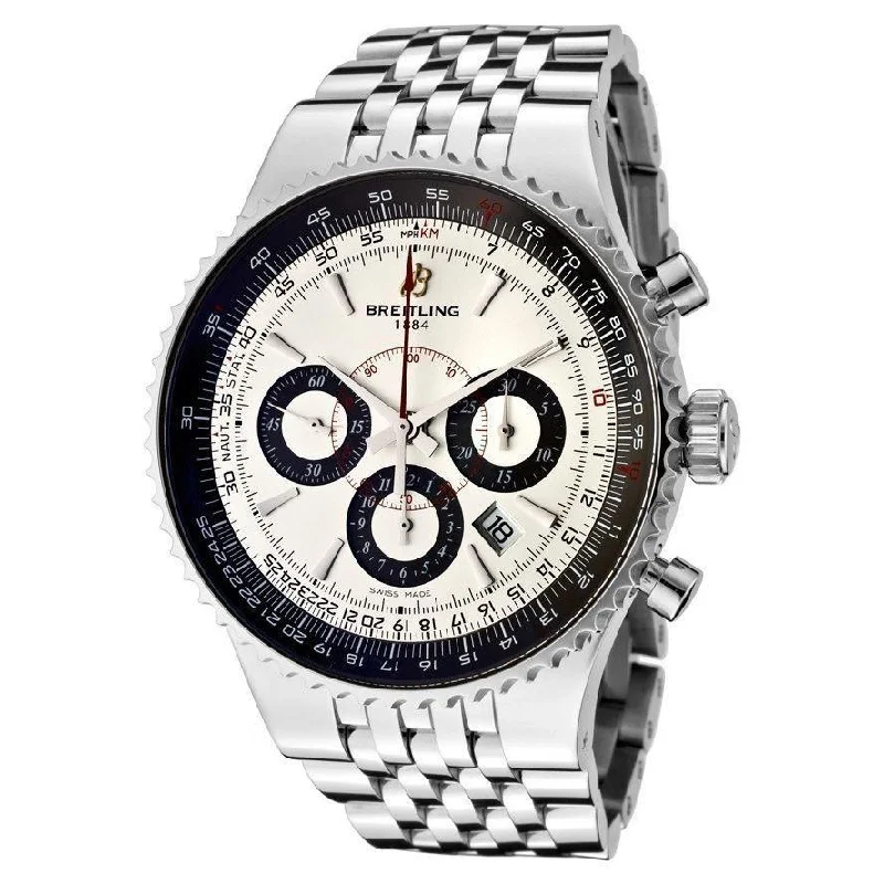 Breitling Men's A23351A6-G741-445A Montbrillant 47 Chronograph Stainless Steel Watch