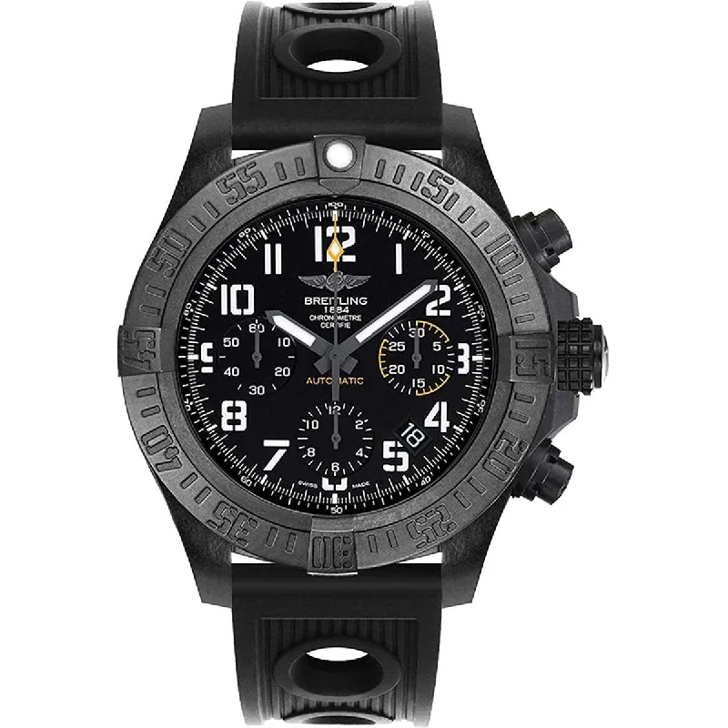 Breitling Men's XB0180E4-BF31-200S Avenger Hurricane Chronograph Black Rubber Watch