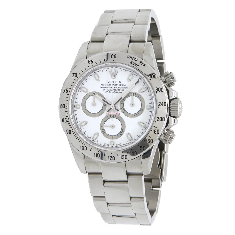 Rolex Daytona Cosmograph 116520 White Dial Automatic Men's Watch