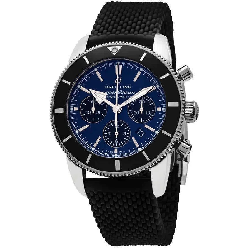 Breitling Men's AB0162121C1S1 Superocean Heritage II Chronograph Black Rubber Watch