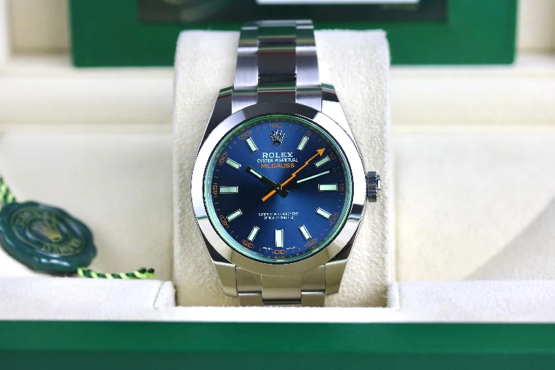 UNWORN 2022 ROLEX 116400GV Milgauss Z-Blue with Box & Papers